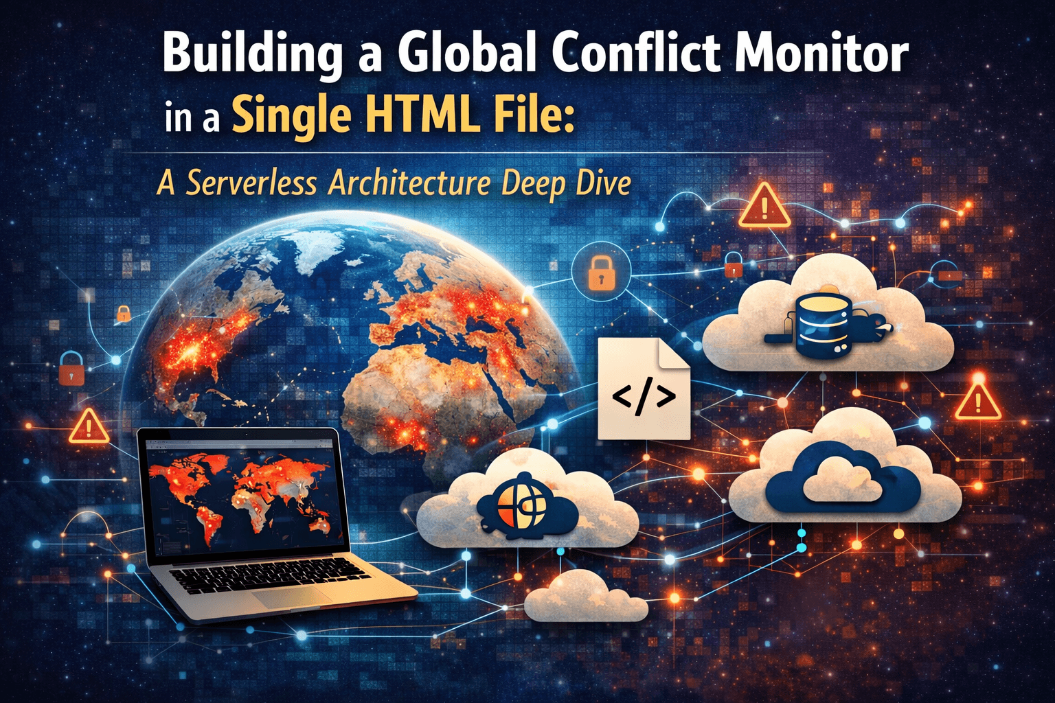 Building a Global Conflict Monitor in a Single HTML File: A Serverless Architecture Deep Dive