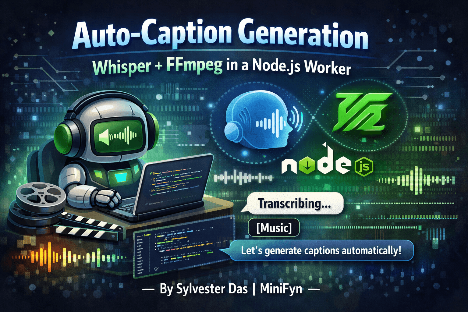 Auto-Caption Generation: Whisper + FFmpeg in a Node.js Worker